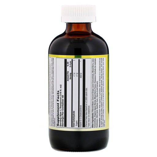 LifeTime Vitamins, Kids Liquid D-3, Natural Mixed Berry, 400 IU, 8 fl oz (237 ml) - HealthCentralUSA