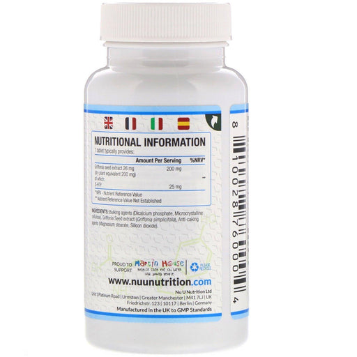 Nu U Nutrition, 5-HTP, 200 mg, 180 Vegan Tablets - HealthCentralUSA