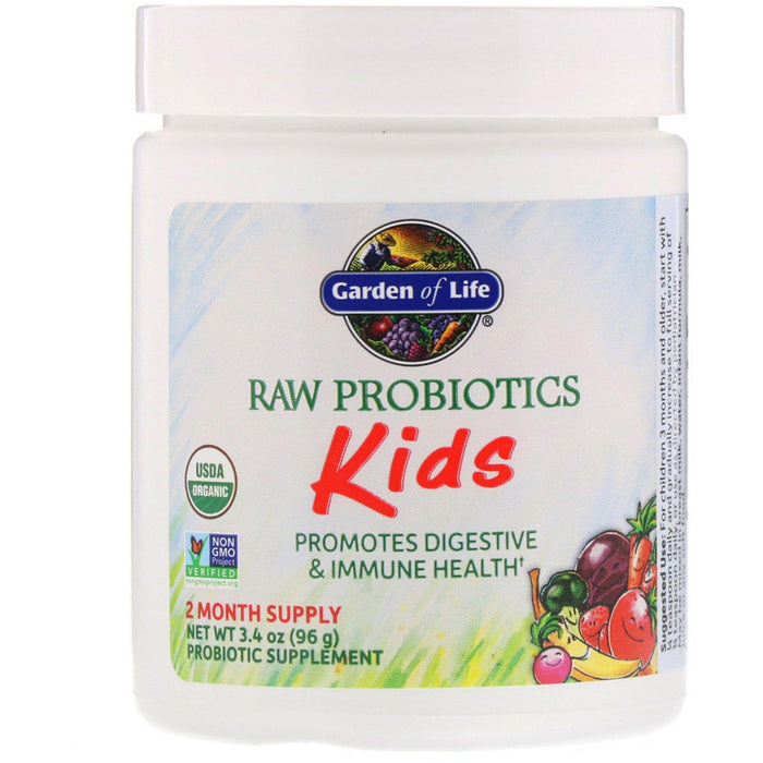 Garden of Life, RAW Probiotics, Kids, 3.4 oz (96 g) - HealthCentralUSA