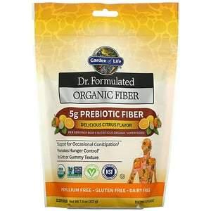 Garden of Life, Dr. Formulated Organic Fiber, Citrus, 7.9 oz (223 g) - HealthCentralUSA