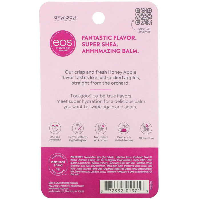 EOS, Super Soft Shea Lip Balm, Honey Apple, 0.25 oz (7 g) - HealthCentralUSA