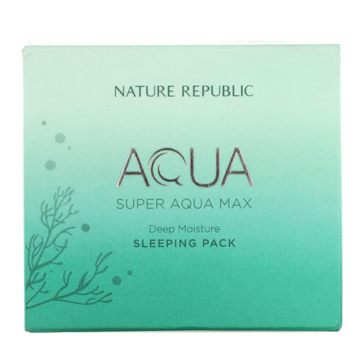 Nature Republic, Super Aqua Max, Deep Moisture Sleeping Pack, 3.38 fl oz (100 ml) - HealthCentralUSA