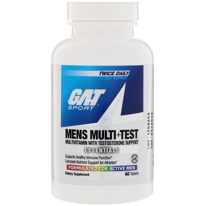 GAT, Mens Multi + Test, 60 Tablets - HealthCentralUSA