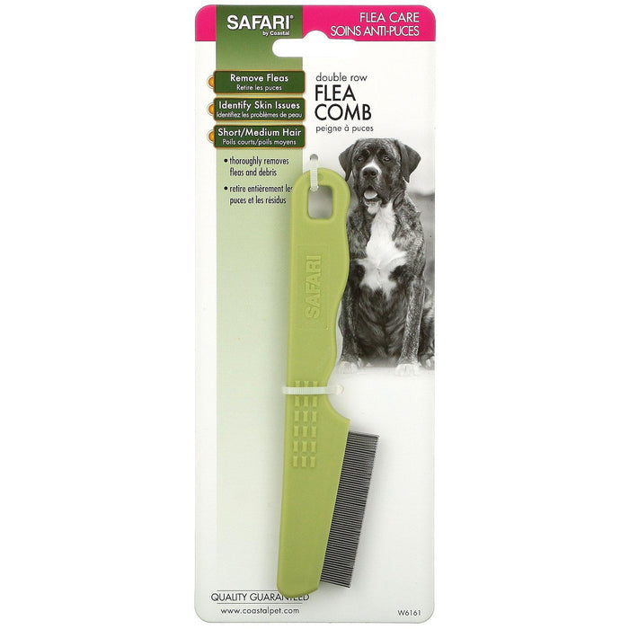 Safari, Double Row Flea Comb for Dogs, 1 Comb - HealthCentralUSA