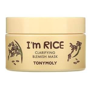 Tony Moly, I'm Rice, Clarifying Blemish Beauty Mask, 3.38 fl oz (100 ml) - HealthCentralUSA