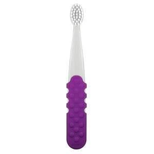 RADIUS, Totz Plus Brush, 3 Years +, Extra Soft, Gray Purple, 1 Toothbrush - HealthCentralUSA