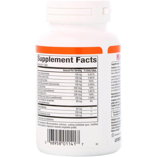 Natural Factors, Complete B, 100 mg, 90 Tablets - HealthCentralUSA
