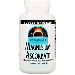 Source Naturals, Magnesium Ascorbate, 1000 mg, 120 Tablets - HealthCentralUSA