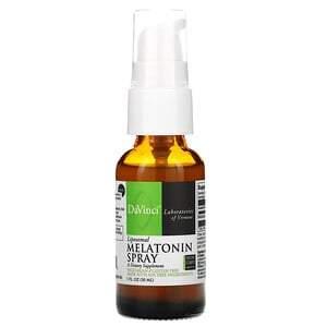 DaVinci Laboratories of Vermont, Liposomal Melatonin Spray, 1 fl oz (30 ml) - HealthCentralUSA