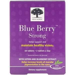 New Nordic, Blue Berry Strong, 60 Tablets - HealthCentralUSA