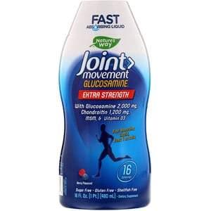 Nature's Way, Joint Movement Glucosamine, Extra Strength, Berry Flavor, 16 fl oz (480 ml) - HealthCentralUSA