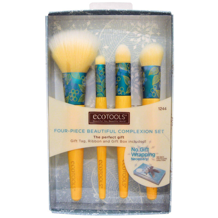 EcoTools, Four-Piece Beautiful Complexion Set, 4 Brushes - HealthCentralUSA