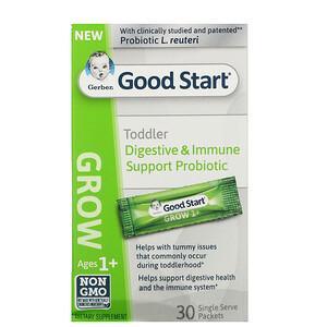 Gerber, Good Start, Grow, Toddler Digestive & Immune Support Probiotic Ages 1+, 30 Single Serve Packets - HealthCentralUSA