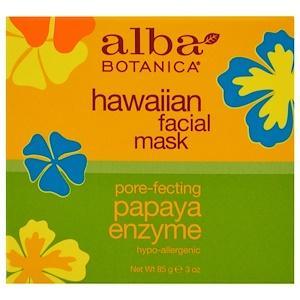 Alba Botanica, Hawaiian Beauty Facial Mask, Pore-Fecting Papaya Enzyme, 3 oz (85 g) - HealthCentralUSA
