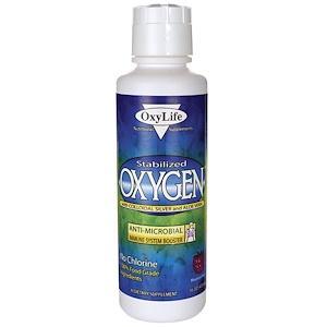 OxyLife, Stabilized Oxygen with Colloidal Silver and Aloe Vera, Mountain Berry, 16 oz (473 ml) - HealthCentralUSA
