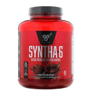 BSN, Syntha-6, Ultra Premium Protein Matrix, Chocolate Milkshake, 5 lbs (2.27 kg) - HealthCentralUSA