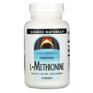 Source Naturals, L-Methionine, 3.53 oz (100 g) - HealthCentralUSA