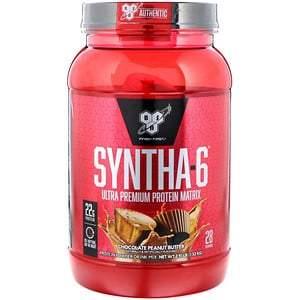 BSN, Syntha-6, Ultra Premium Protein Matrix, Chocolate Peanut Butter, 2.91 lbs (1.32 kg) - HealthCentralUSA