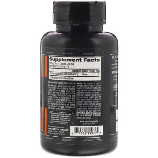 Kaged Muscle, Patented C-HCI, 75 Vegetarian Capsules - HealthCentralUSA