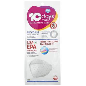 Puritas, 10 Days Face Mask, Large, 3 Pack - HealthCentralUSA