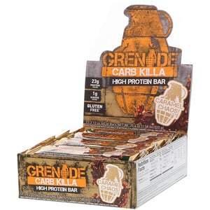 Grenade, Carb Killa, High Protein Bar, Caramel Chaos, 12 Bars, 2.12 oz (60 g) Each - HealthCentralUSA