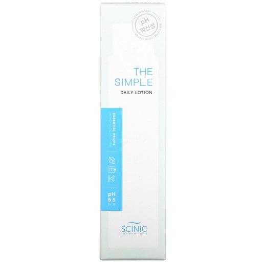 Scinic, The Simple Daily Lotion, pH 5.5, 4.9 fl oz (145 ml) - HealthCentralUSA