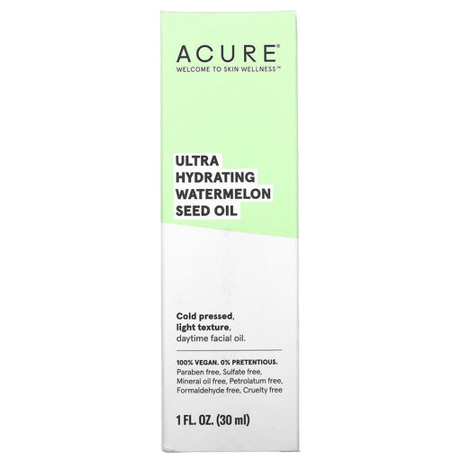 Acure, Ultra Hydrating, Watermelon Seed Oil, 1 fl oz (30 ml) - HealthCentralUSA