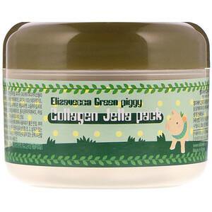 Elizavecca, Green Piggy, Collagen Jelly Pack, 3.53 oz (100 g) - HealthCentralUSA