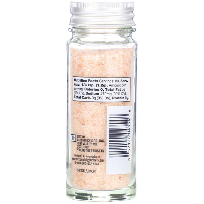 McCormick Gourmet Global Selects, Himalayan Pink Salt, 3.4 oz (96 g) - HealthCentralUSA