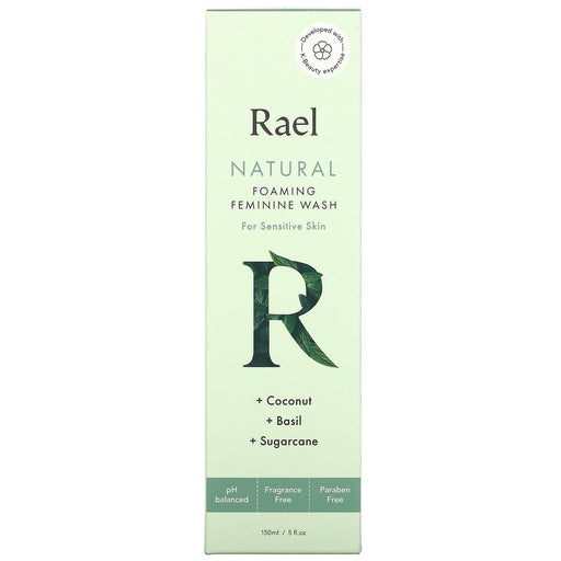 Rael, Natural Foaming Feminine Wash, For Sensitive Skin, Fragrance Free, 5 fl oz (150 ml) - HealthCentralUSA
