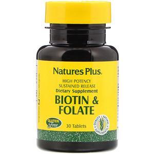 Nature's Plus, Biotin & Folate, 30 Tablets - HealthCentralUSA