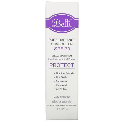 Belli Skincare, Pure Radiance Sunscreen, SPF 30, 1.5 fl oz (44 ml) - HealthCentralUSA