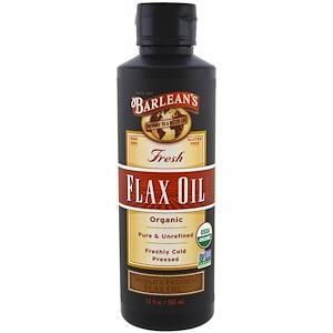 Barlean's, Organic Fresh, Flax Oil, 12 fl oz (355 ml) - HealthCentralUSA