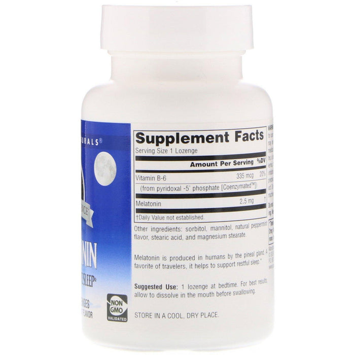 Source Naturals, Melatonin, Peppermint, 2.5 mg, 240 Lozenges - HealthCentralUSA