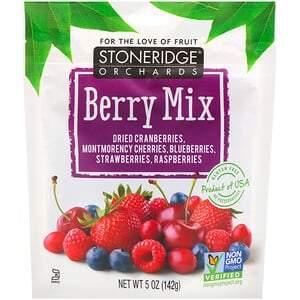 Stoneridge Orchards, Berry Mix, Whole Dried Mixed Berries, 5 oz (142 g) - HealthCentralUSA
