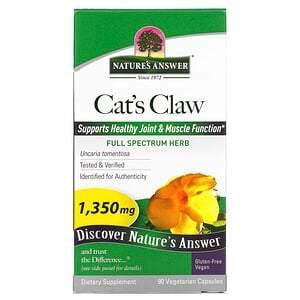 Nature's Answer, Cat's Claw, 1,350 mg, 90 Vegetarian Capsules - HealthCentralUSA