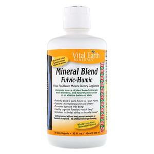 Vital Earth Minerals, Mineral Blend Fulvic-Humic, 32 fl oz (946 ml) - HealthCentralUSA