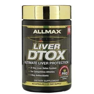 ALLMAX Nutrition, Liver Dtox with Extra Strength Silymarin (Milk Thistle) and Turmeric (95% Curcumin), 42 Capsules - HealthCentralUSA