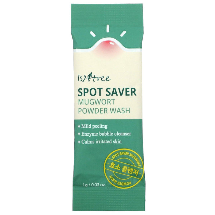 Isntree, Spot Saver, Mugwort Powder Wash, 25 Packets 0.03 oz (1 g) Each - HealthCentralUSA