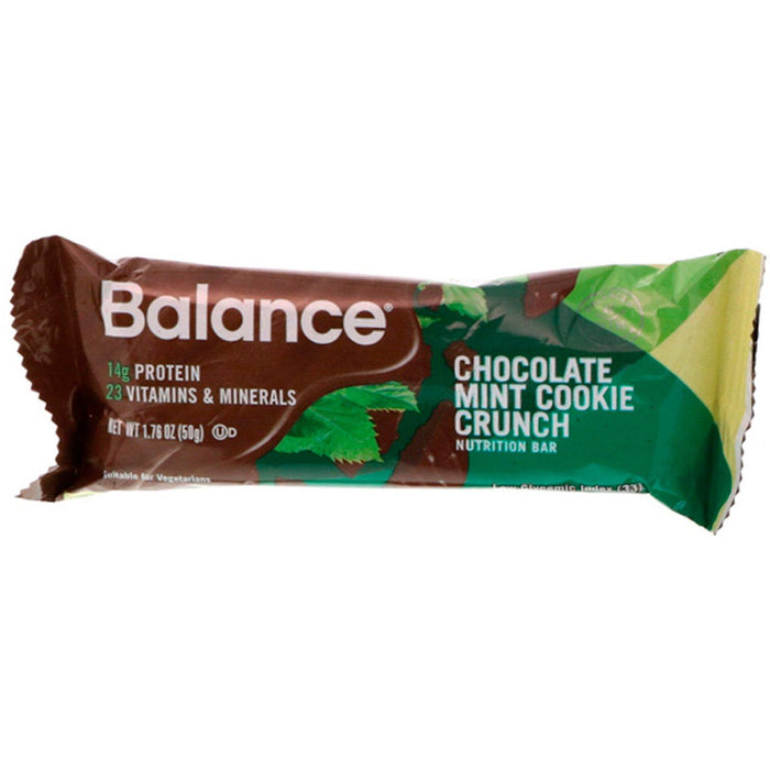 Balance Bar, Nutrition Bar, Chocolate Mint Cookie Crunch, 6 Bars, 1.76 oz (50 g) Each - HealthCentralUSA