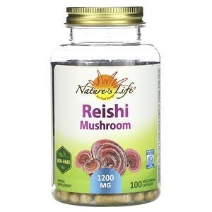 Nature's Herbs, Reishi Mushroom, 1,200 mg, 100 Vegetarian Capsules - HealthCentralUSA