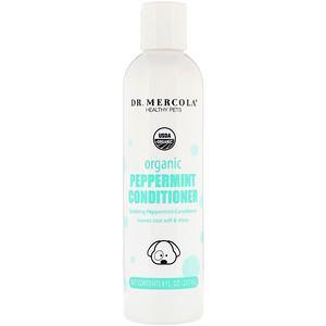 Dr. Mercola, Healthy Pets, Organic Peppermint Conditioner, for Dogs, 8 fl oz (237 ml) - HealthCentralUSA