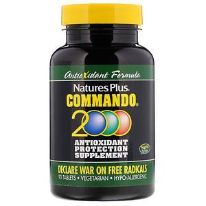 Nature's Plus, Commando 2000 Antioxidant Protection, 90 Tablets - HealthCentralUSA