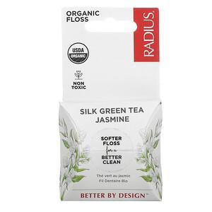RADIUS, Organic Floss, Silk Green Tea Jasmine, 33 yds - HealthCentralUSA