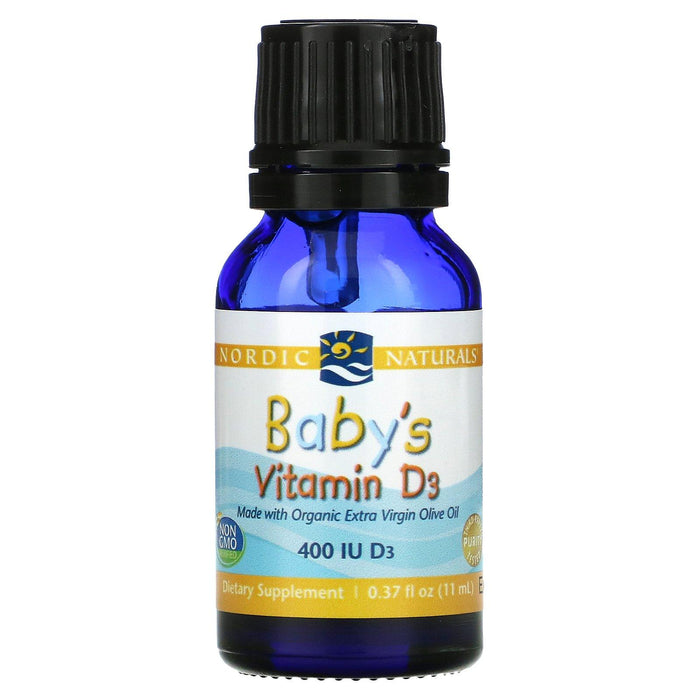 Nordic Naturals, Baby's Vitamin D3, 400 IU, 0.37 fl oz (11 ml) - HealthCentralUSA