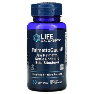 Life Extension, PalmettoGuard Saw Palmetto/Nettle Root with Beta-Sitosterol, 60 Softgels - HealthCentralUSA