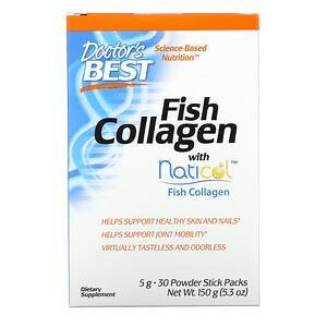 Doctor's Best, Fish Collagen with Naticol, 5 g, 30 Powder Stick Packs - HealthCentralUSA
