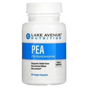 Lake Avenue Nutrition, PEA (Palmitoylethanolamide), 300 mg, 30 Veggie Capsules - HealthCentralUSA