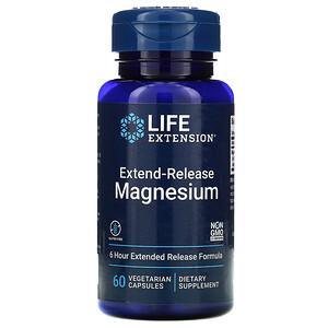 Life Extension, Extend-Release Magnesium, 60 Vegetarian Capsules - HealthCentralUSA