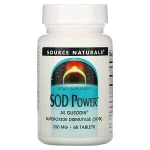 Source Naturals, SOD Power, 250 mg, 60 Tablets - HealthCentralUSA